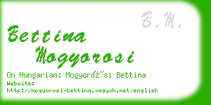 bettina mogyorosi business card